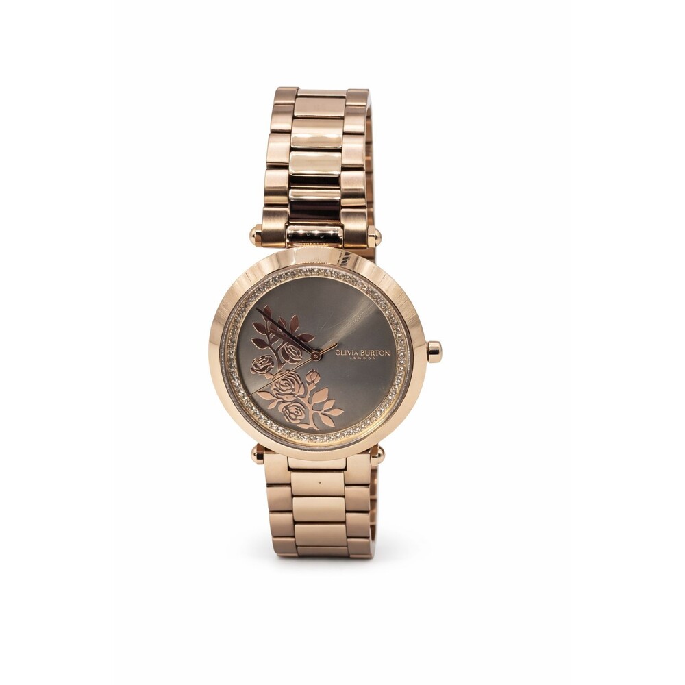 Olivia Burton OB16CB06 Women's Rose Gold Floral Watch 34mm